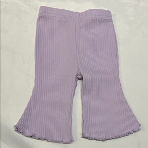 “Bundle 10/$13” Newborn 0-1m Purple Ribbed baby girl flared Bottom pants